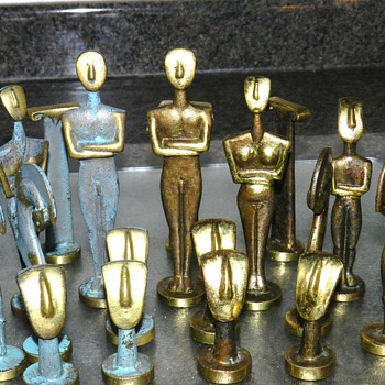 Brass/Verdigris Chess Set - Games