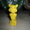 GRAFTON CHINA YELLOW CAT FIGURINE