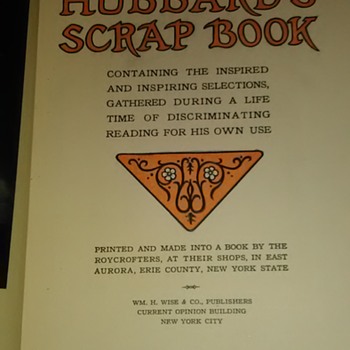 Elbert Hubbard's Scrap Book Roycroft 1923 - Books