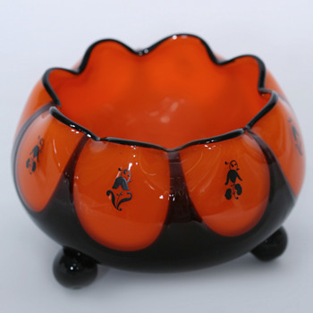 Loetz Decorated Glass, Peche/WW/Hosch? - Art Glass
