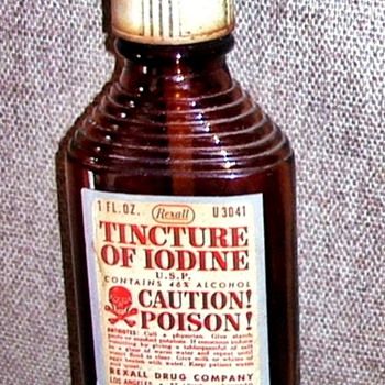 Rexall and Hook's medicine bottles
