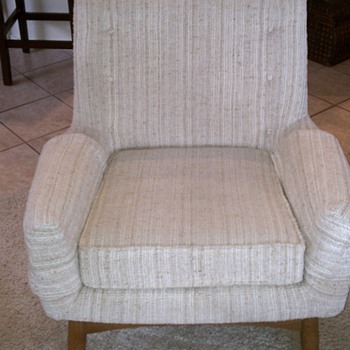 Mid Century Upholstered lounge chair - low back with removeable cover