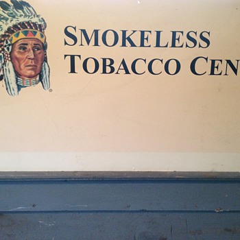 Smokeless tobacco Center Sign
