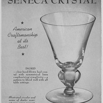 1950 Seneca Glass Advertisements - Advertising