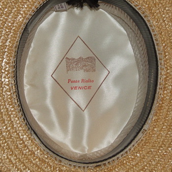 Vintage Ponte Rialto "boater"
