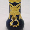 Art Nouveau - Small Vase in Deep Blue with Gold