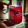 My transluscent red Boston pencil sharpener