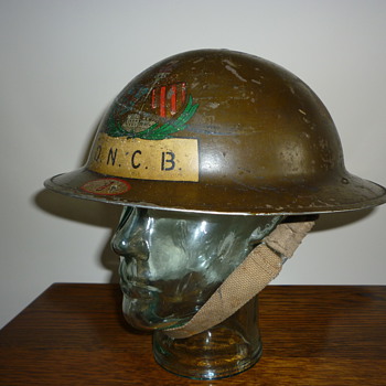 British WWII Colliery Fire/Rescue steel helmet. - Military and Wartime