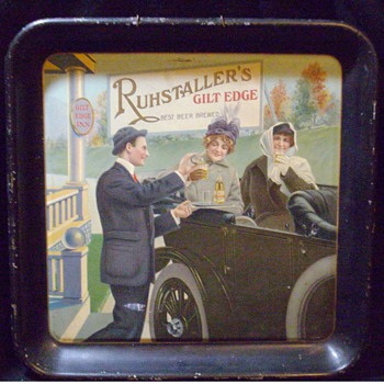 Pre-Prohibition beer tray.