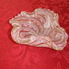 Italian Latticino Glass ashtray