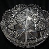 American Brilliant Cut Glass 9 " Bowl Signed Libbey  1901-1906