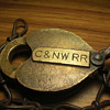 Old railroad padlock