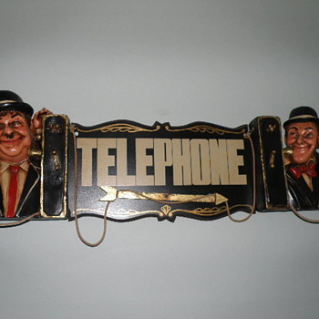  Stan Laurel and Oliver Hardy Telephone Sign