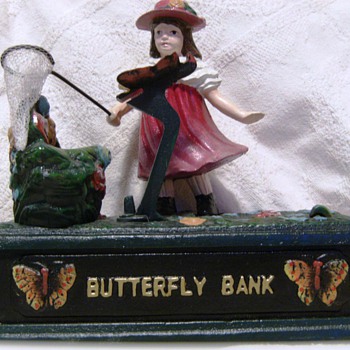 Cast Iron Butterfly Bank
