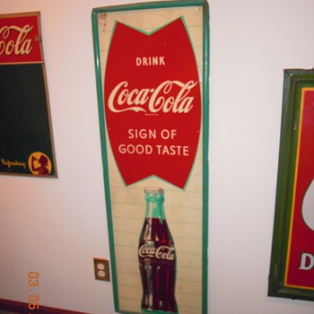 1963 Coca-Cola Tin Sign, 18" x 54" - Coca-Cola