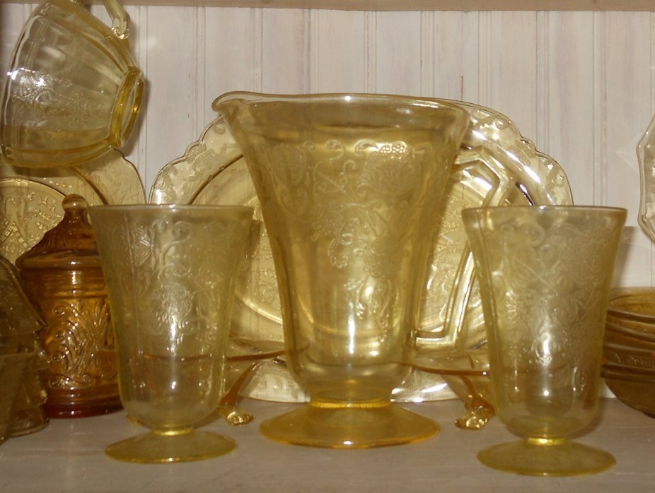 Yellow Depression Glass Pitcher Collectors Weekly