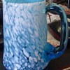 Blue & white pontil steins