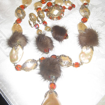Hobe Demi Parure with Mink