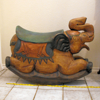 Solid Wooden Elephant Rocker - Animals
