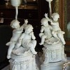 Bisque Putti Lamps 