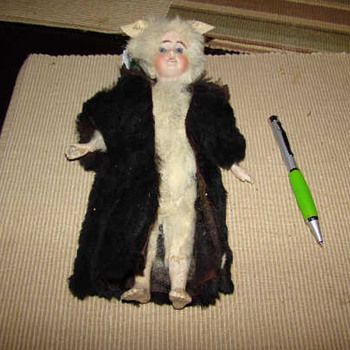 where did this old fur doll come from - Dolls