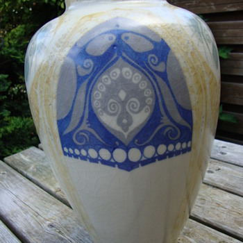 a large distel vase by nienhuis - Art Pottery