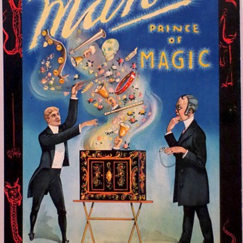 Original 1907 Maro "Cabinet of Balsamo" Stone Lithograph Window Card - Posters and Prints
