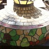 Old Stained Glass (?) Ceiling Light