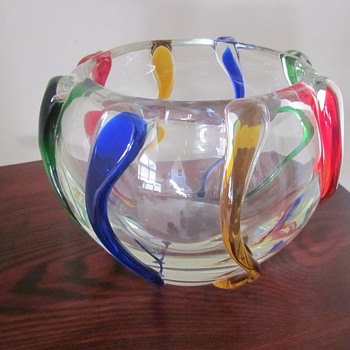 Large Art Glass Bowl... - Art Glass