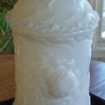 Milk Glass Tobacco Jar