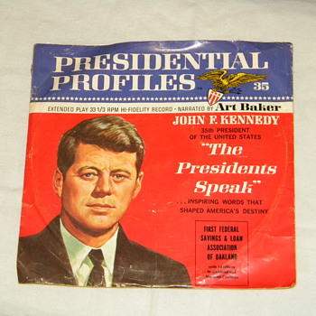 1966 John F. Kennedy "Presidental Profile" Record