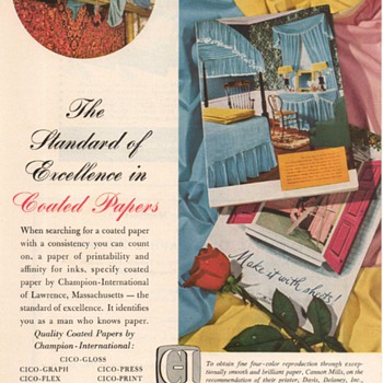 1952 - Champion Coated Papers Advertisement