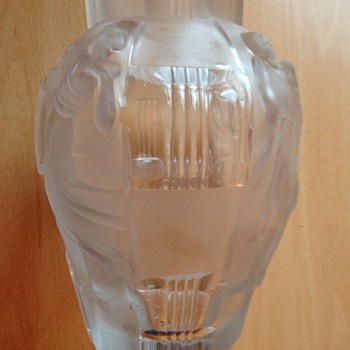 Art Deco Nude Bohemian Art Glass Vase I think! - Art Glass