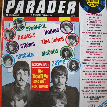 1965, 67, & 70  HIT PARADER MAGAZINES