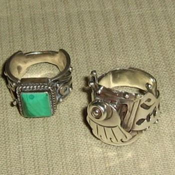 Mexican sterling poison rings - Fine Jewelry