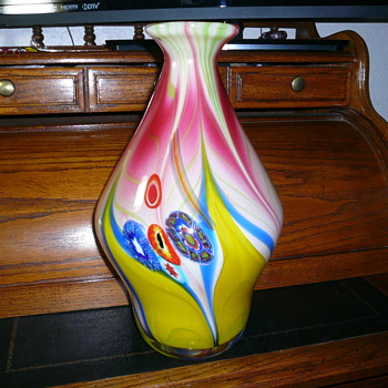 large glass vase - Art Glass