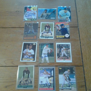 Derek Jeter Signed Cards 1994-1995 - Baseball