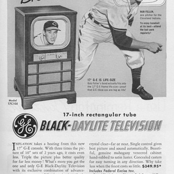 1951 - Gen. Elec. Model 17C105 Console TV Advertisement