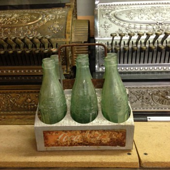 Coca Cola Six Pack of Bottles Rough Shape - Coca-Cola