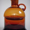 Deep Amber Glass 2 Part Bottle~a Mid Century Something from DANSK?