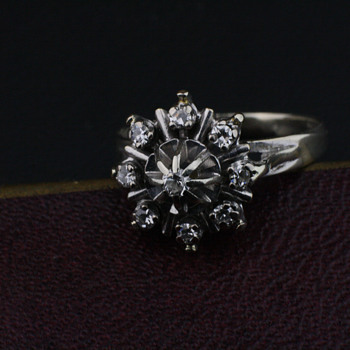 White gold ring
