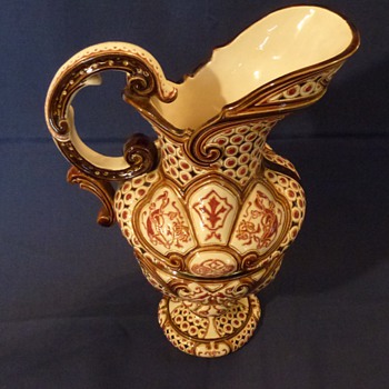 Majolica Ewer c.1890 Renaissance style