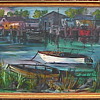 Oil Painting Harold Laynor 1954 Ghost Soldier