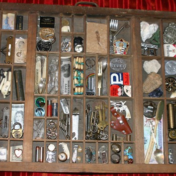 Typeset tray shadow box 