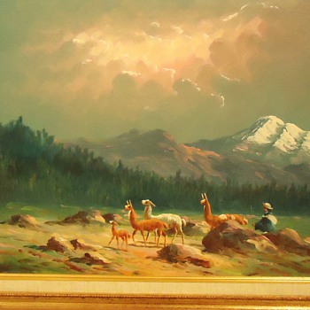 Ecuador oil painting by Hector Gustavo Moncayo Merino  
