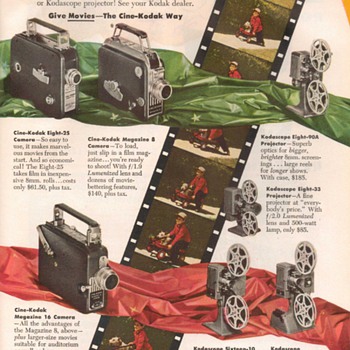 1948 - Kodak Movie Cameras Advertisement