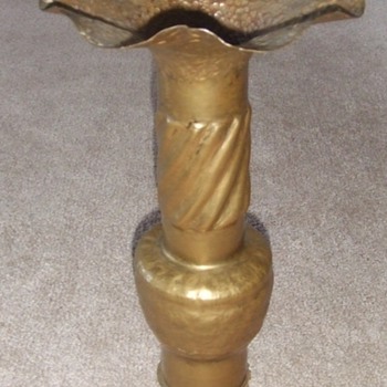 Trench Art Vase shell vase from 1903 shell - Military and Wartime