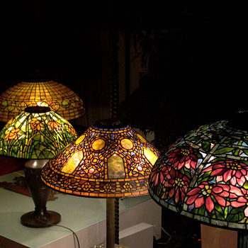 Four Tiffany Lamps - Art Glass