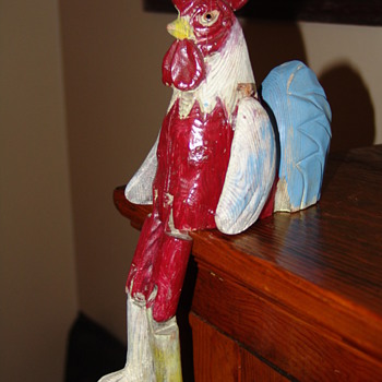 Wooden Rooster - Folk Art