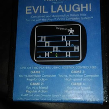 Atari EVIL LAUGH Cartridge 1981 Activision Daniel Hills MYSTERY? - Games